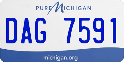 MI license plate DAG7591