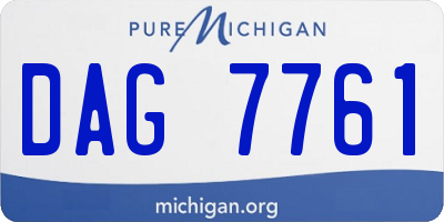 MI license plate DAG7761