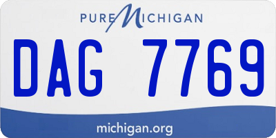 MI license plate DAG7769