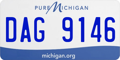 MI license plate DAG9146