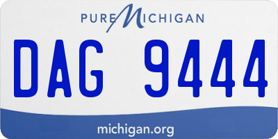 MI license plate DAG9444