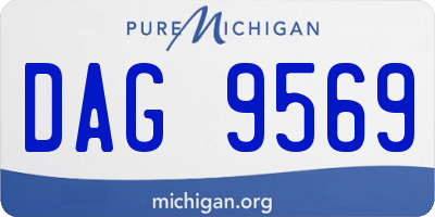 MI license plate DAG9569