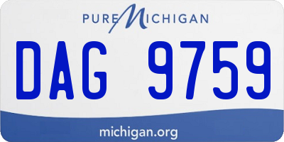 MI license plate DAG9759