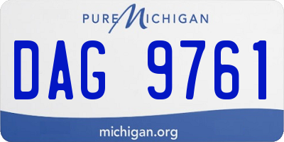 MI license plate DAG9761