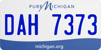 MI license plate DAH7373