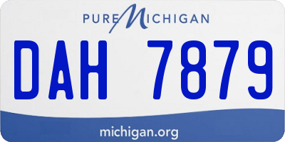 MI license plate DAH7879