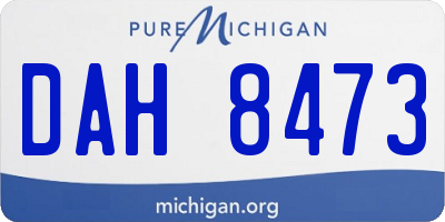MI license plate DAH8473