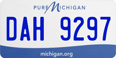 MI license plate DAH9297