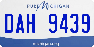 MI license plate DAH9439