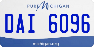 MI license plate DAI6096