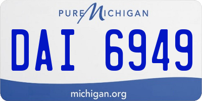 MI license plate DAI6949
