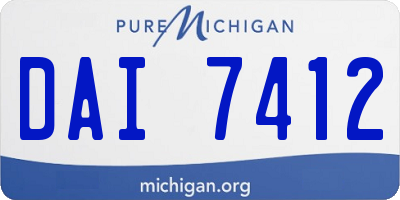 MI license plate DAI7412