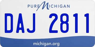 MI license plate DAJ2811