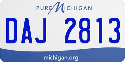MI license plate DAJ2813