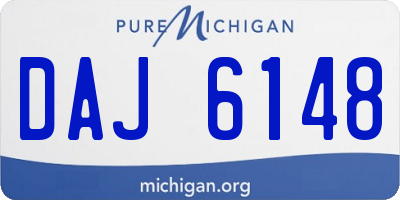 MI license plate DAJ6148