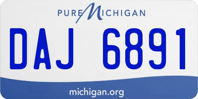 MI license plate DAJ6891