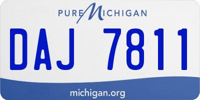 MI license plate DAJ7811