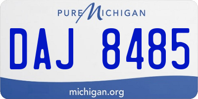 MI license plate DAJ8485