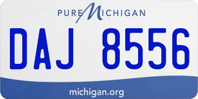 MI license plate DAJ8556