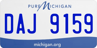 MI license plate DAJ9159