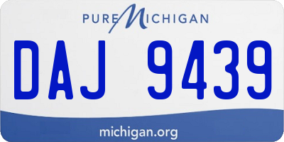 MI license plate DAJ9439