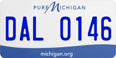 MI license plate DAL0146