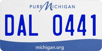 MI license plate DAL0441