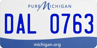MI license plate DAL0763