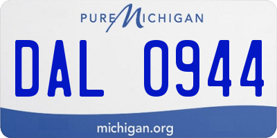 MI license plate DAL0944