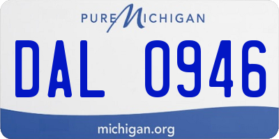 MI license plate DAL0946