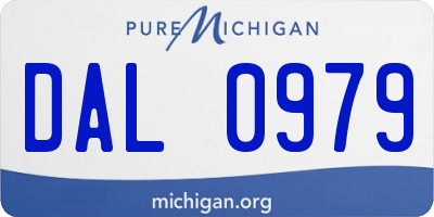 MI license plate DAL0979