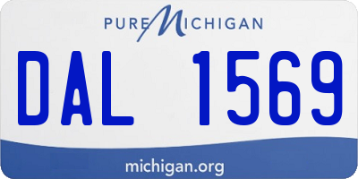 MI license plate DAL1569