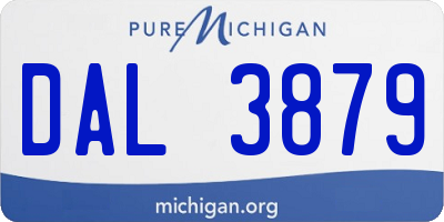 MI license plate DAL3879