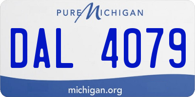 MI license plate DAL4079