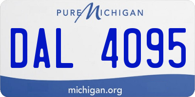 MI license plate DAL4095