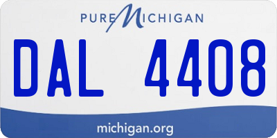 MI license plate DAL4408