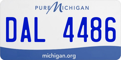 MI license plate DAL4486
