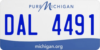 MI license plate DAL4491