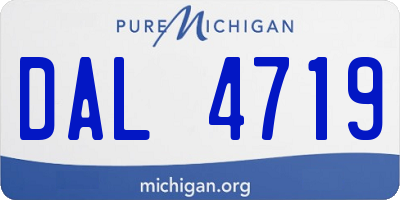 MI license plate DAL4719