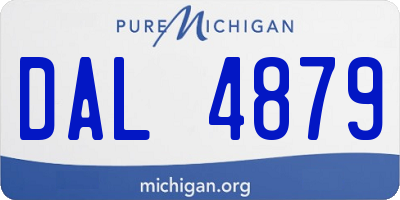 MI license plate DAL4879