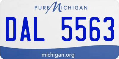 MI license plate DAL5563