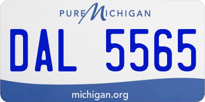 MI license plate DAL5565