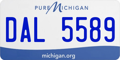 MI license plate DAL5589