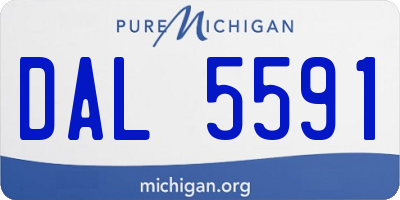 MI license plate DAL5591