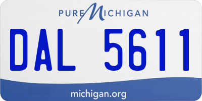 MI license plate DAL5611