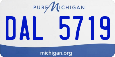 MI license plate DAL5719