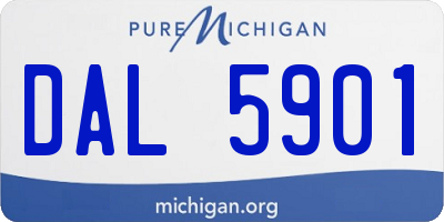 MI license plate DAL5901