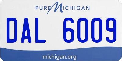 MI license plate DAL6009