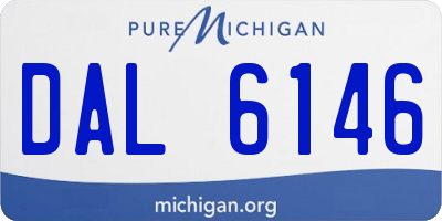 MI license plate DAL6146