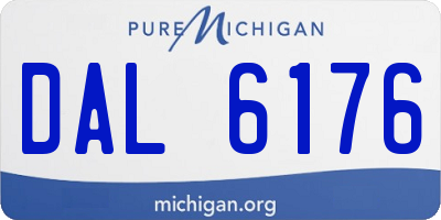 MI license plate DAL6176